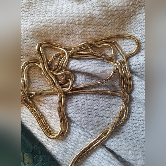 REBECCA MINKOFF Green Croco Print Leather Button Studded Crossbody Phone Bag - Picture 4 of 7